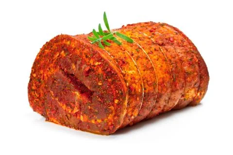 Pork roast isolated Stock Photos