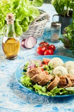 Pork rolls stuffed with mozzarella Stock Photos