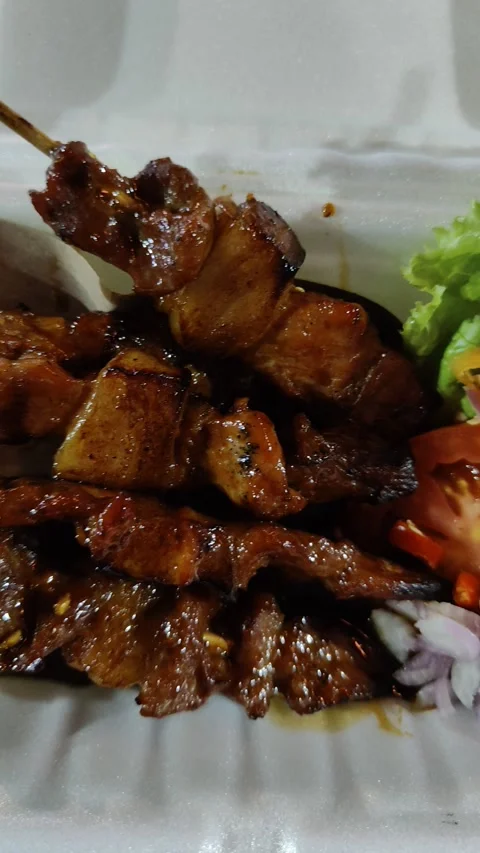 Pork satay Stock Footage 292320322