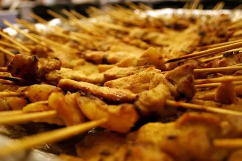 Pork satay Stock Photos