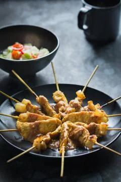 Pork Satay Stock Photos