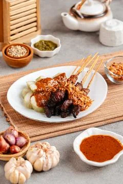 Pork Satay Stock-Fotos