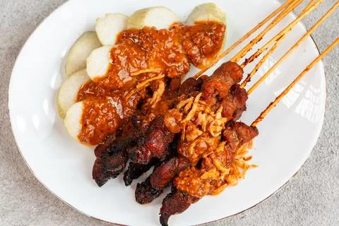 Pork Satay Stock-Fotos