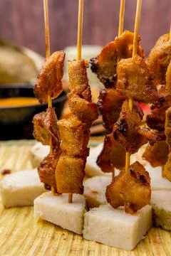 Pork Satay Stock Photos