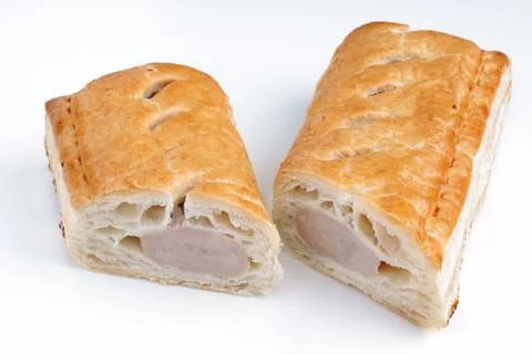 Pork sausage roll Foto stock