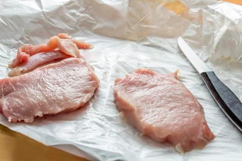 Pork schnitzel Stock Photos