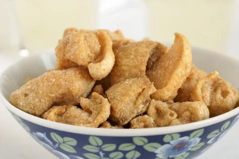 Pork scratchings Stock Photos