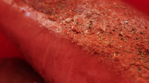 Pork Shoulder Marinated Stock Footage 40750456