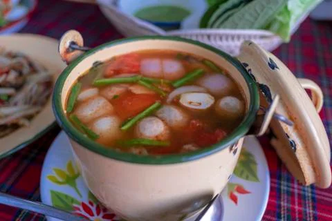 Pork soup Stock Photos