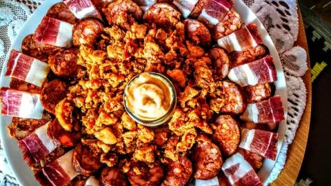 Pork specialties Foto stock