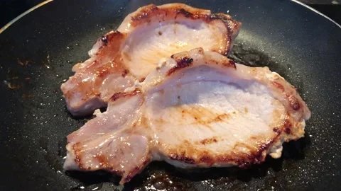 Pork Steak Video stock 151352032