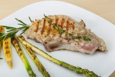 Pork steak Stock Photos