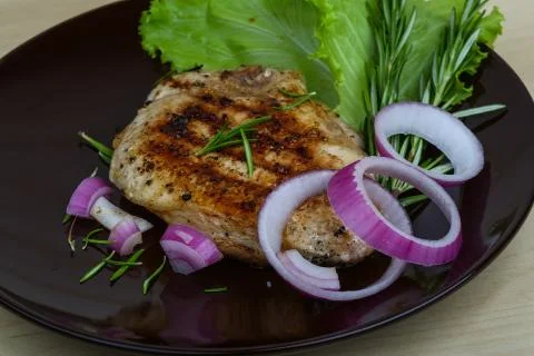 Pork steak Stock Photos