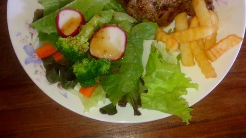 Pork steaks Stock Footage 77097675