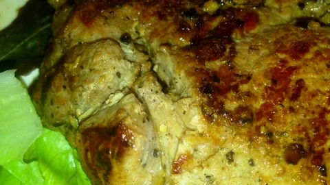 Pork steaks Stock Footage 77097990