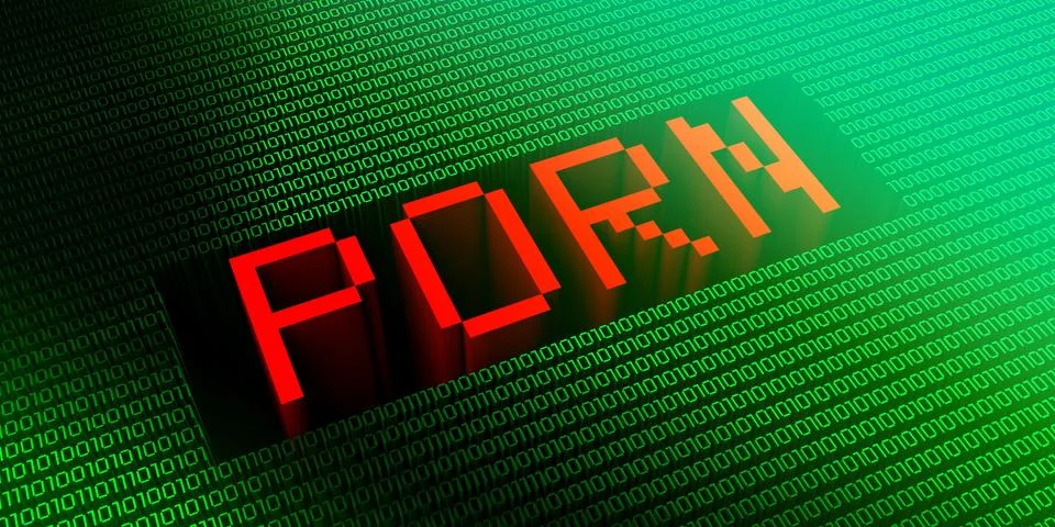 Porn - binary code concept - 3D illustration Stock Illustration