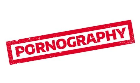 Pornography rubber stamp Stock Illustration