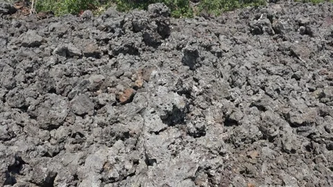 Porous basalt rock texture in closeup, spongy - Honeycomb Stone and Pyroclastic Stock Footage 339505524