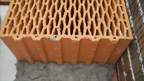 Porous ceramic blocks texture background. Stock Footage 116650938