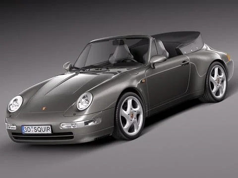 3D Model: Porsche 911 993 Carrera Cabrio 1994-1997 #96468981