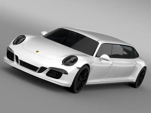 3d Model Porsche 911 Carrera 4 Gts Limousine 16