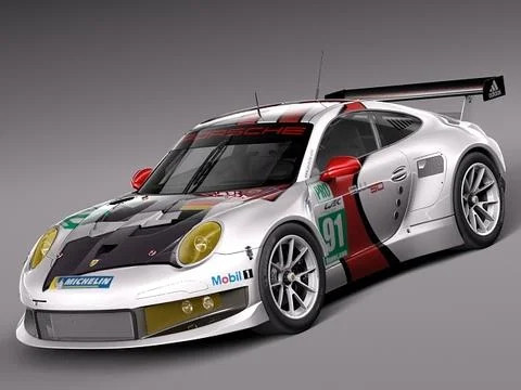 Porsche 911 RSR 2014 ~ 3D Model ~ Download #96473302 | Pond5