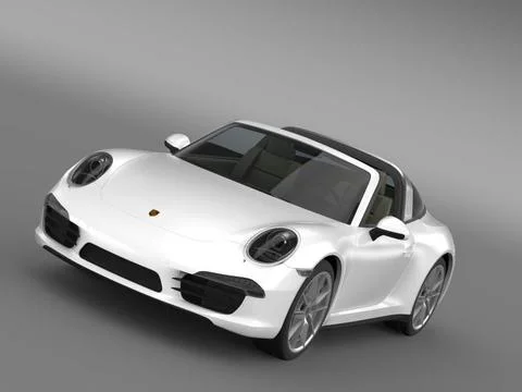 Porsche 911 Targa 4 2014 3D Model