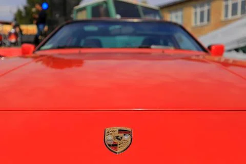 Porsche badge Stock Photos