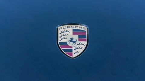 Porsche car logo Stock Footage 60217261