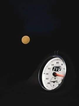 Porsche Clock 스톡 사진
