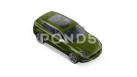 Porsche Macan Mockup 45 top side front view PSD Template