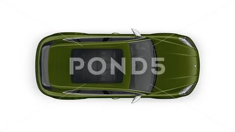 Porsche Macan Mockup top view PSD Template