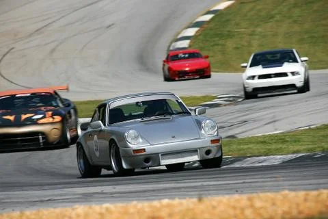 Porsche Race Track Car  Stock Photos