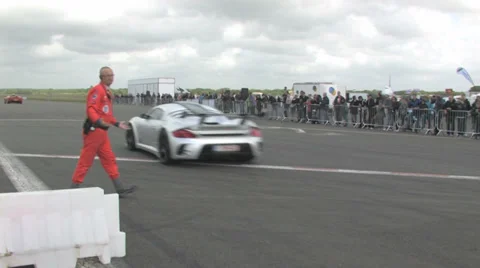 Porsche RUF on track Stock Footage 33370203