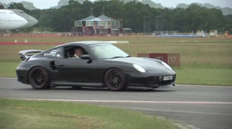 Porsche on track Stock Footage 52293335