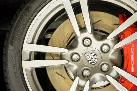 Porsche wheel Stock Photos