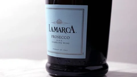 Porsecco Bottle Display Stock Footage 346924897