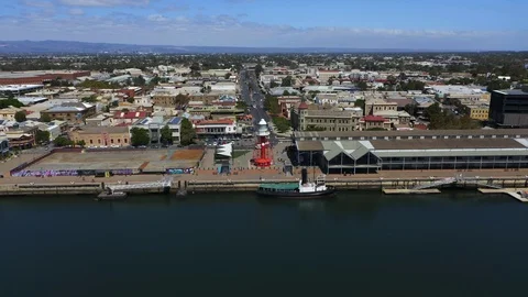 Port Adelaide Lighthouse Stock Footage