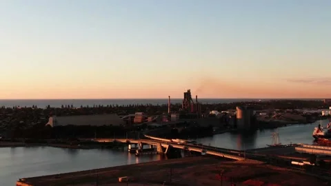 Port Adelaide Sunset Drone 스톡 동영상 149806393