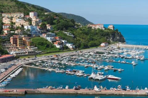Port of agropoli Stock Photos