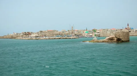 Port of Akko - 2 Stock Footage 49693187
