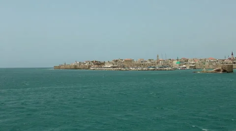 Port of Akko - 8 Stock Footage 49693743