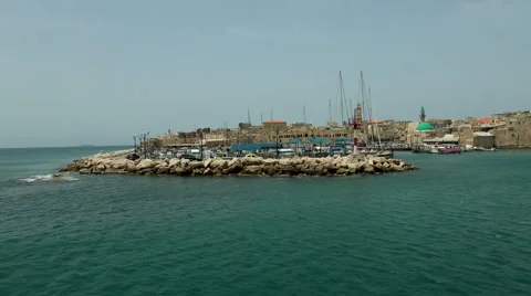 Port of Akko - 9 Stock Footage 49694361