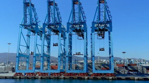 Port of Algesiras Stock Footage 102607761