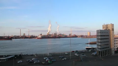 Port of Amsterdam Stock Footage 63350796