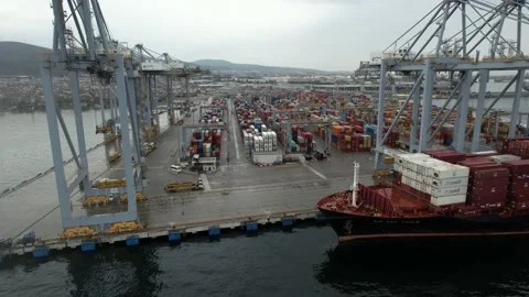 Port and containers Stock-Footage 233195661