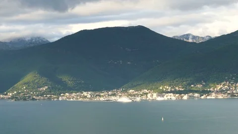 Port and mountains Stock Footage 70990203