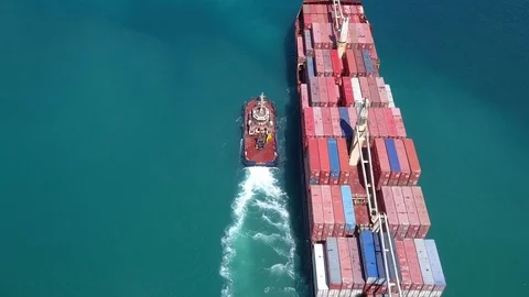 Port and shipment Video stock 94036735
