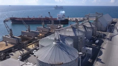 Port and ships Video stock 94036741