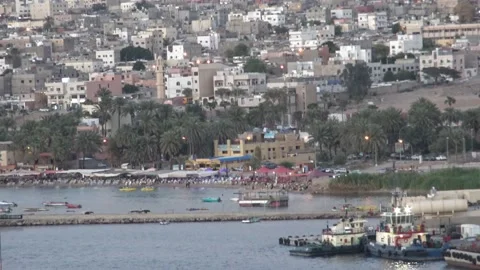 Port of Aqaba Stock Footage 143692574